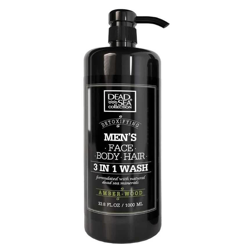 Dead Sea Collection Men's 3-in-1 Face, Body, Hair Wash 33.8 oz.