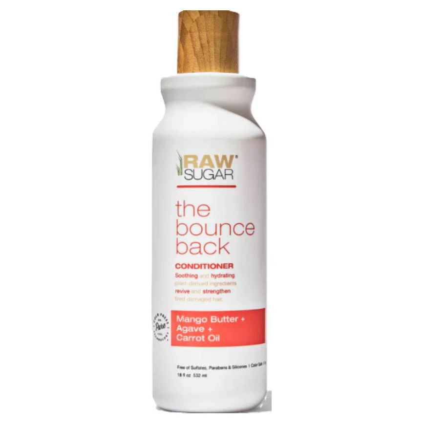 Raw Sugar The Bounce Back Conditioner Mango Butter + Agave + Carrot Oil 18 oz.